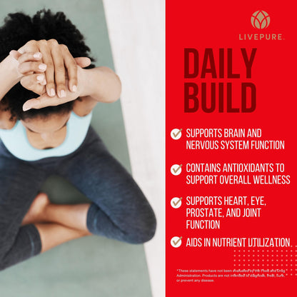 PURE Daily Build | 120 Capsules | Advanced Multivitamin Supplement | Enhanced with Essential Vitamins, Minerals - Maple Wellness Supplements