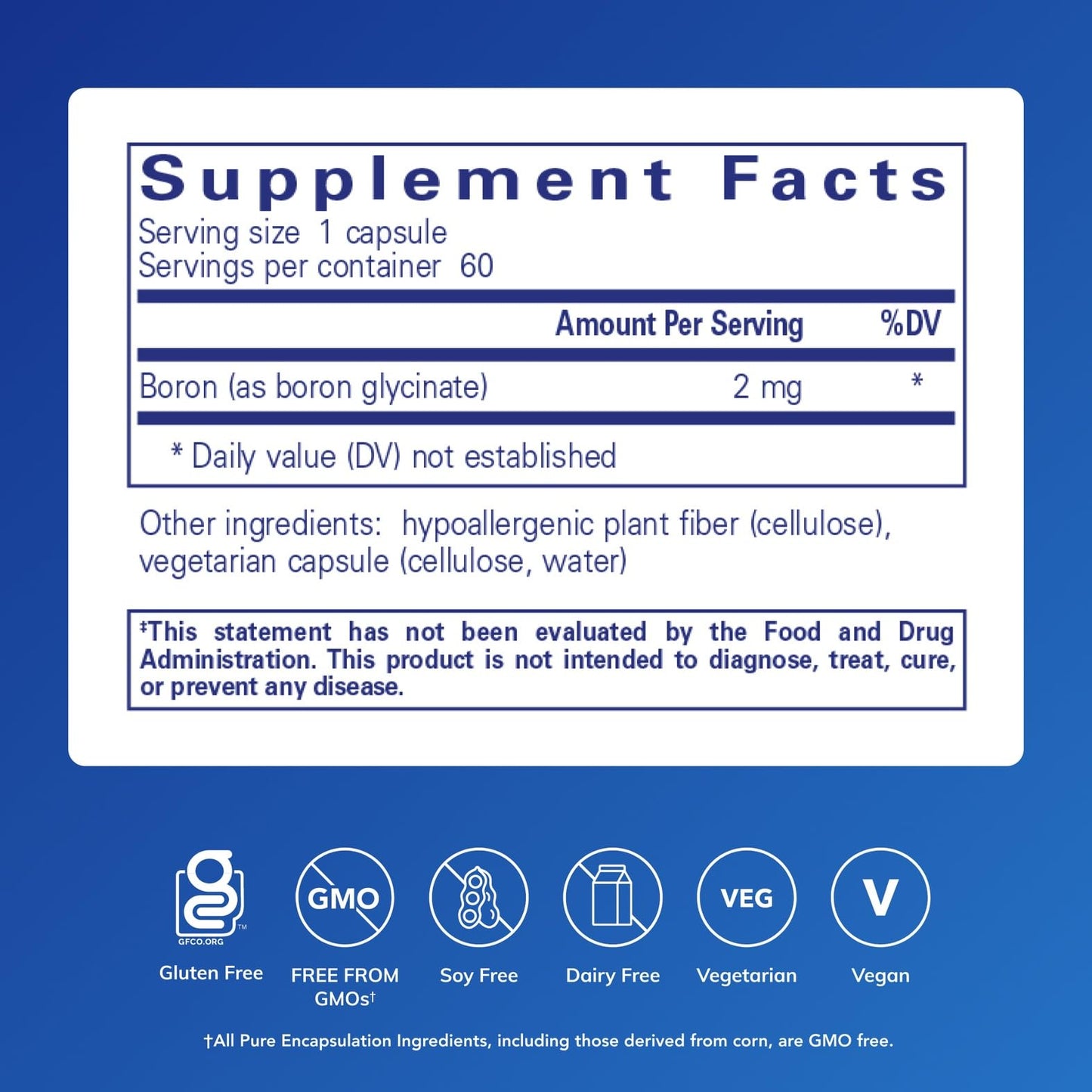 Pure Encapsulations Boron (Glycinate) | Supplement for Hormone Balance, Bone Strength and Health, Connective Tissue, and Nutrient Metabolism* | 60 Capsules - Maple Wellness Supplements