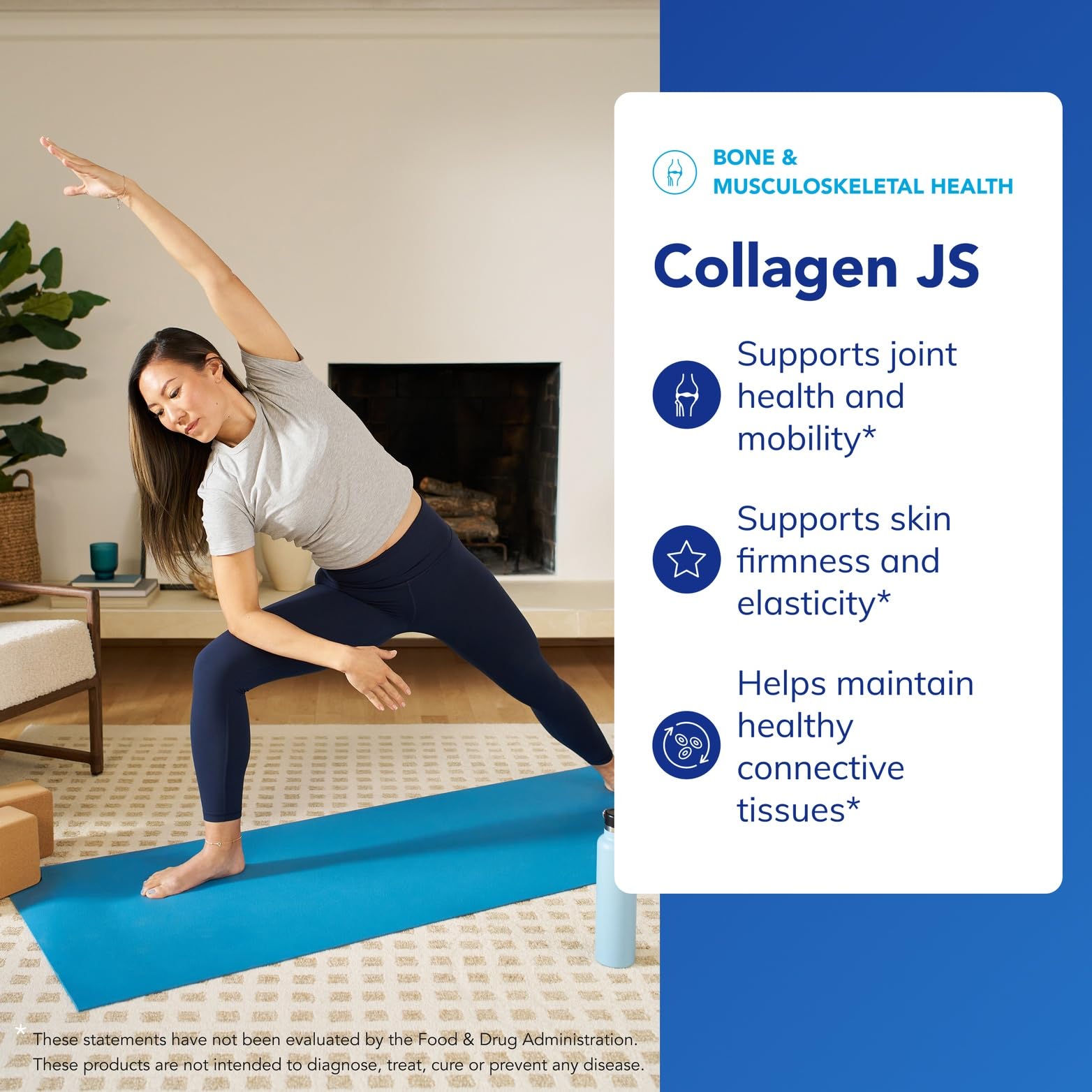 Pure Encapsulations Collagen JS - Skin & Joint Health* - 1,000 mg Hydrolyzed Biocell Collagen - Gluten Free & Non-GMO - 120 Capsules - Maple Wellness Supplements