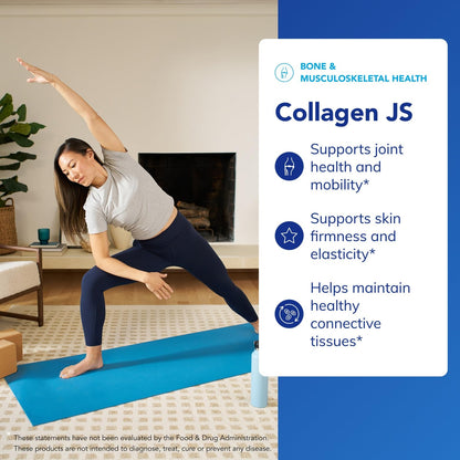 Pure Encapsulations Collagen JS - Skin & Joint Health* - 1,000 mg Hydrolyzed Biocell Collagen - Gluten Free & Non-GMO - 120 Capsules - Maple Wellness Supplements