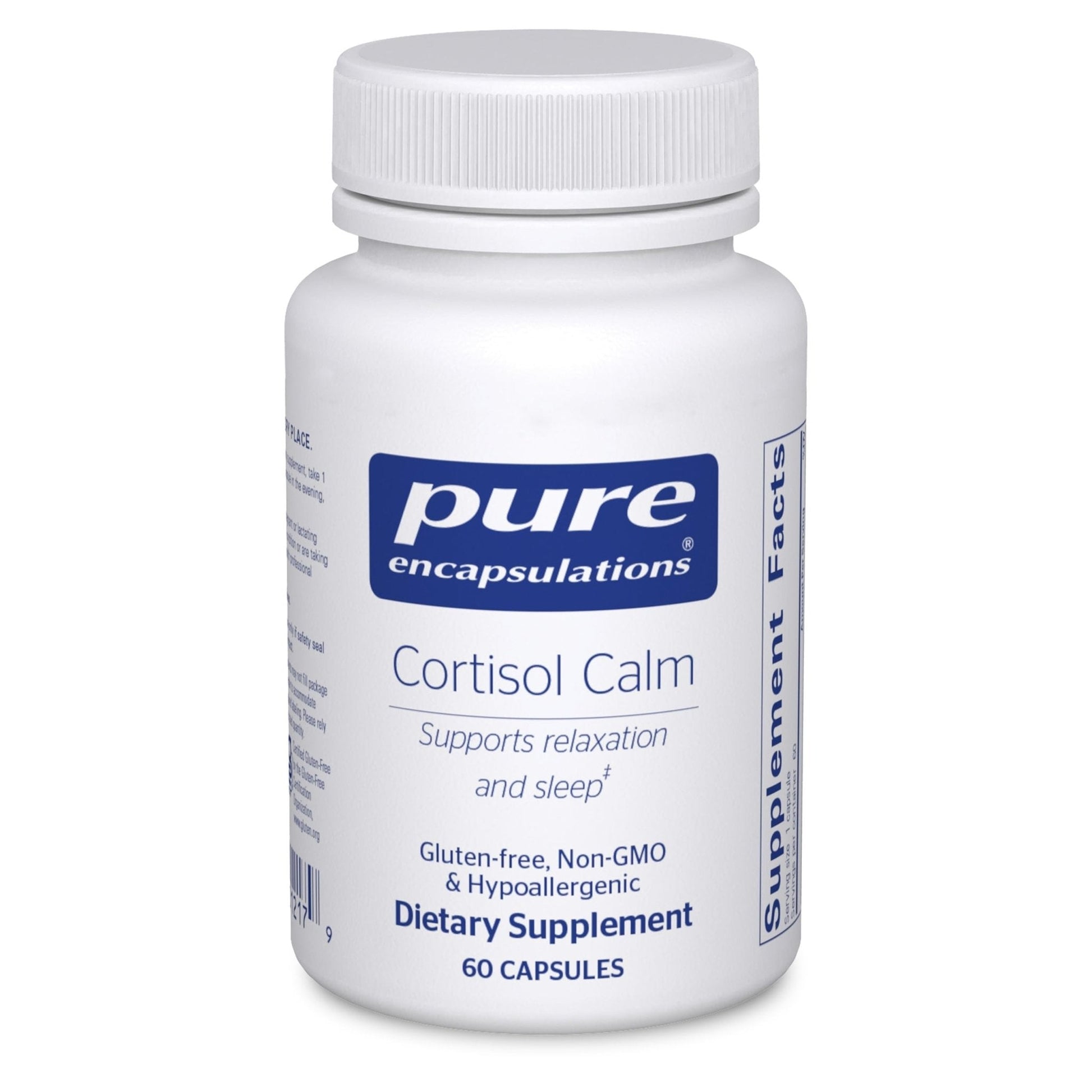 Pure Encapsulations Cortisol Calm - Supports Cortisol Health & Relaxation - Contains Ashwagandha & L-Theanine - Restful Sleep - 60 Capsules - Maple Wellness Supplements