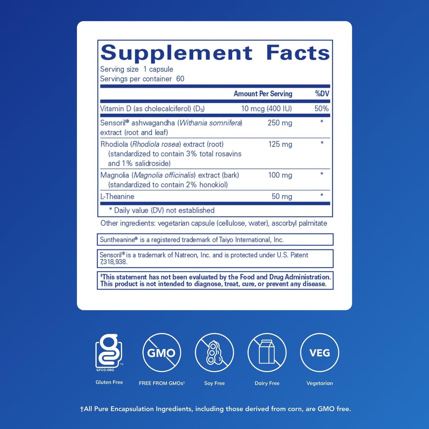 Pure Encapsulations Cortisol Calm - Supports Cortisol Health & Relaxation - Contains Ashwagandha & L-Theanine - Restful Sleep - 60 Capsules - Maple Wellness Supplements