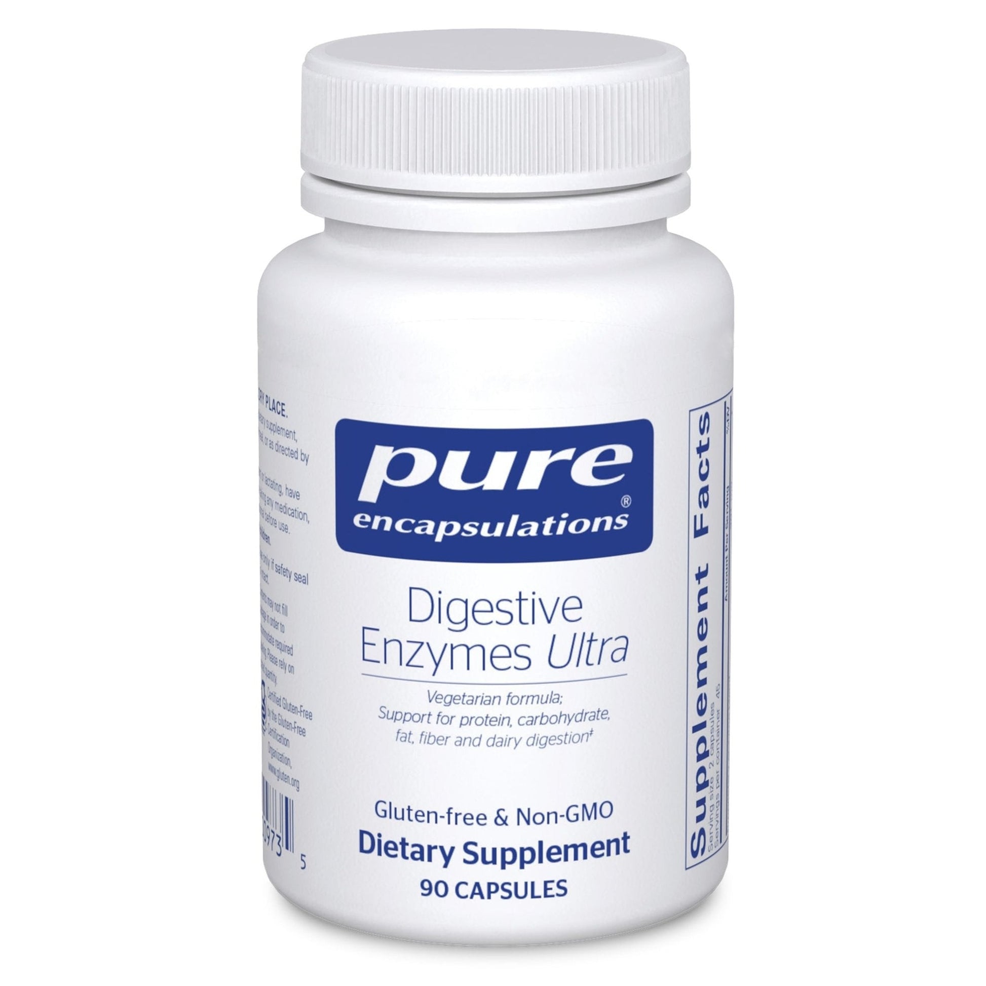 Pure Encapsulations Digestive Enzymes Ultra - Vegetarian Digestive Enzyme Supplement to Support Protein, Carb, Fiber, and Dairy Digestion* - 90 Capsules - Maple Wellness Supplements