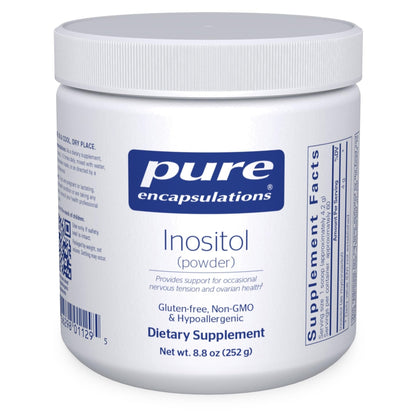 Pure Encapsulations Inositol (Powder) - Supplement to Support Energy, Nervous System & Ovarian Function* - with Myo-Inositol - 8.8 Ounces - Maple Wellness Supplements