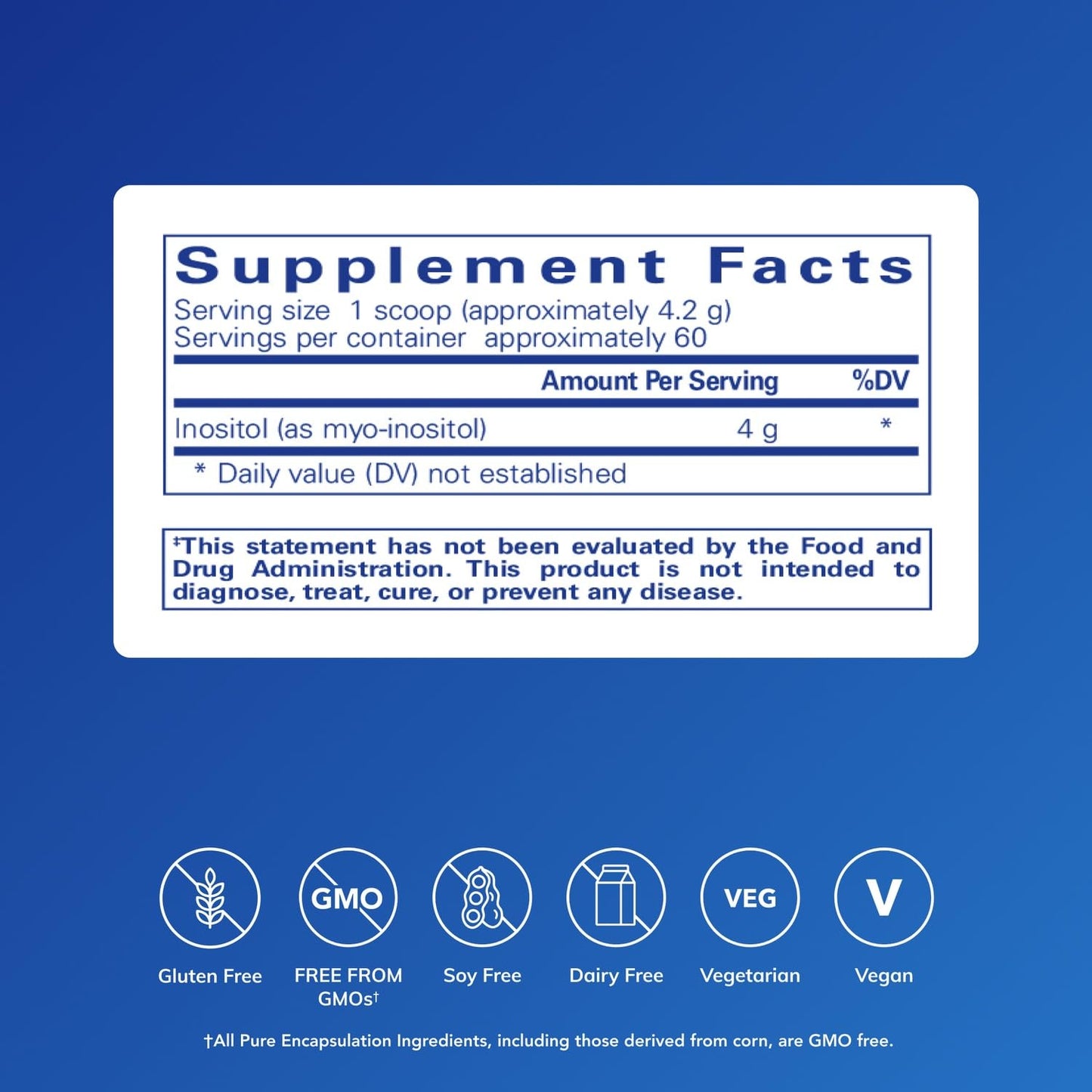 Pure Encapsulations Inositol (Powder) - Supplement to Support Energy, Nervous System & Ovarian Function* - with Myo-Inositol - 8.8 Ounces - Maple Wellness Supplements