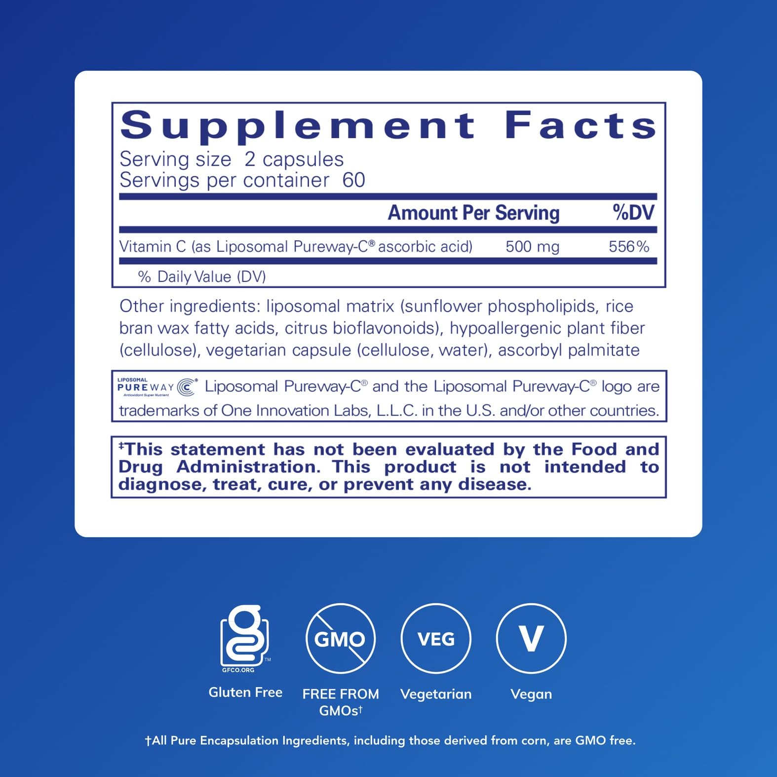 Pure Encapsulations Liposomal Vitamin C - Immune Support Supplement* - Antioxidant Nourishment - Daily Vitamin - Maple Wellness Supplements