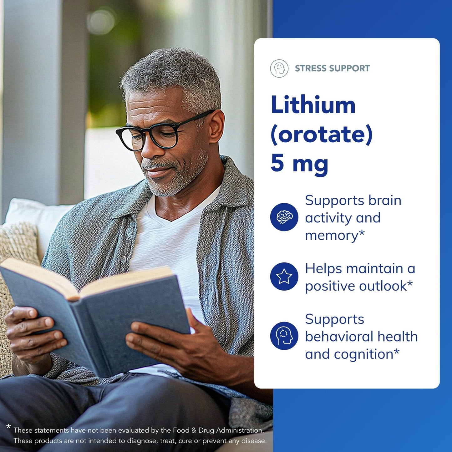 Pure Encapsulations Lithium Orotate 5 mg - Brain Support Supplement - with N-Acetyl-L-Cysteine (NAC) for Memory & Brain Behavior* - Maple Wellness Supplements