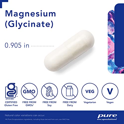 Pure Encapsulations Magnesium (Glycinate) - Supplement to Support Stress Relief, Sleep - Maple Wellness Supplements