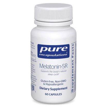 Pure Encapsulations Melatonin-SR - Extended Release Melatonin - Supports Restful Sleep* - Sleep Supplement - Gluten Free & Vegan - 60 Capsules - Maple Wellness Supplements