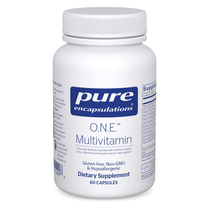 Pure Encapsulations O.N.E. Multivitamin - Once Daily Multivitamin with Antioxidant Complex Metafolin, CoQ10, and Lutein to Support Vision, Cognitive Function, and Cellular Health* - 60 Capsules - Maple Wellness Supplements