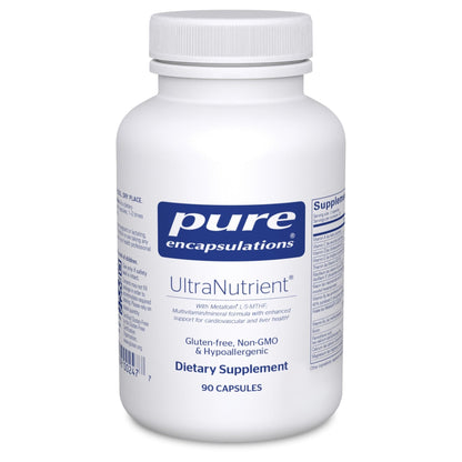 Pure Encapsulations UltraNutrient - Minerals & Multivitamins - Supports Liver & Heart Health* - Supplement for Antioxidants - with Vitamin C, CoQ10 - Non-GMO * Gluten-Free - 90 Capsules - Maple Wellness Supplements