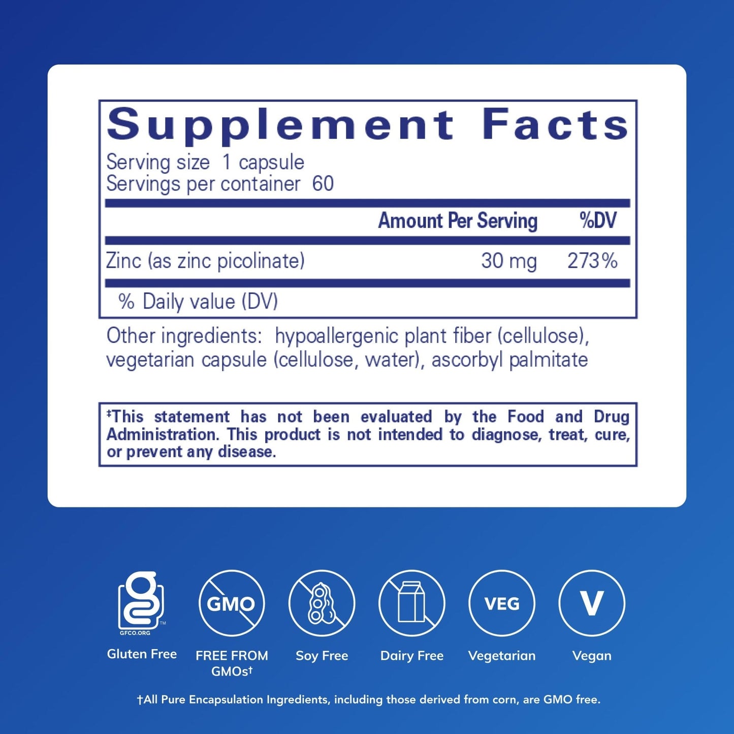 Pure Encapsulations Zinc 30 mg - Supplement for Immune System Support, Growth and Development, and Wound Healing - Maple Wellness Supplements