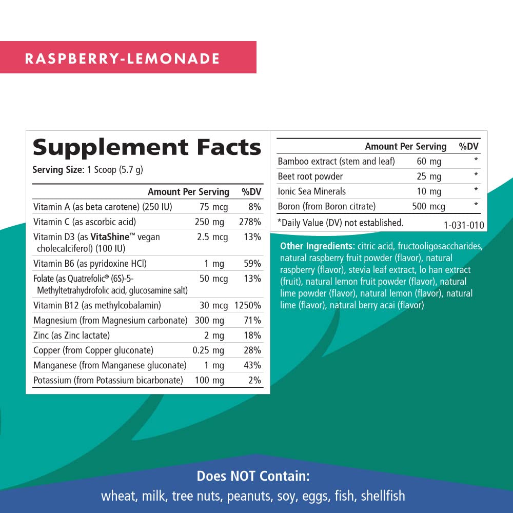 Pure Essence Labs Ionic Fizz Magnesium Plus, Anti-Stress Supplement Drink Powder, Gluten Free and Non-GMO Magnesium Powder - Maple Wellness Supplements