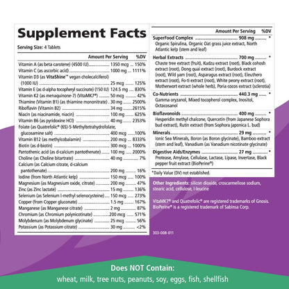 Pure Essence Labs ProFema - Multivitamin for Women - Natural Menopause Relief Supplement - Promotes Hormone Balance, Reduces Hot Flashes, Mood Swings, Night Sweats (60 Capsules) - Maple Wellness Supplements
