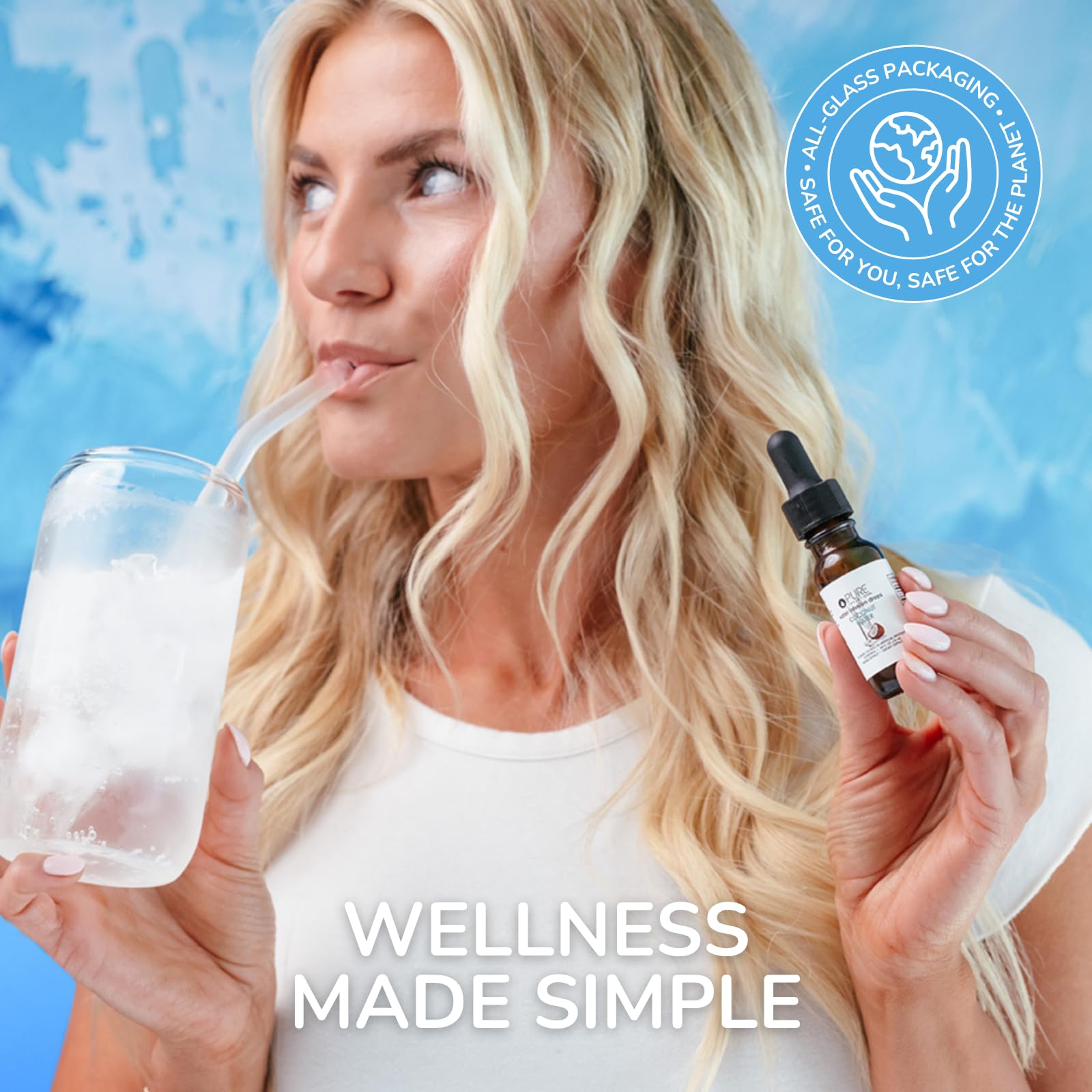Pure Inventions - Coconut Water Infusion Drops – Electrolytes - Sugar-Free Hydration, Zero Calories, No Artificial Sweeteners, Clean Ingredients, 30 Servings - Maple Wellness Supplements