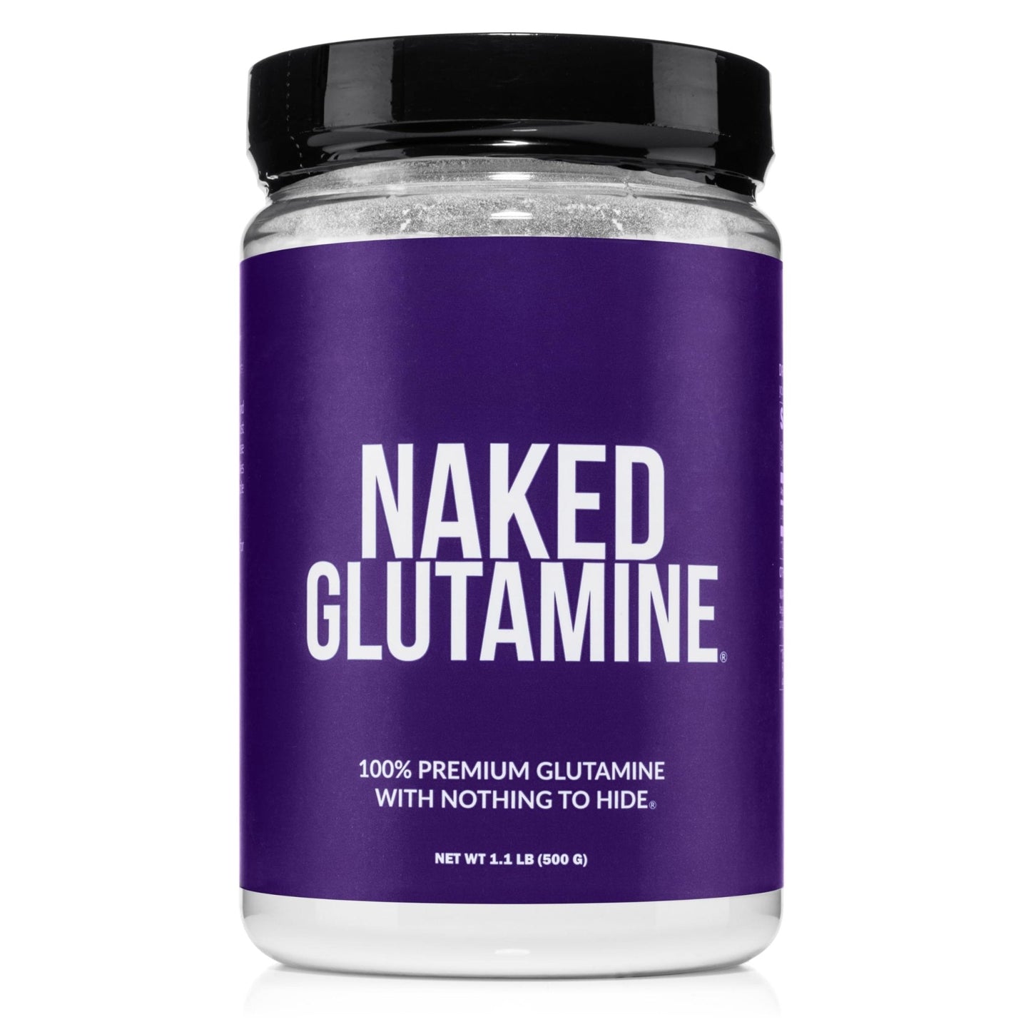 Pure L-Glutamine Made in The USA - 100 Servings - 500g, 1.1lb Bulk, Vegan, Non-GMO, Gluten and Soy Free. Minimize Muscle Breakdown & Improve Protein Synthesis. No Additives - Maple Wellness Supplements