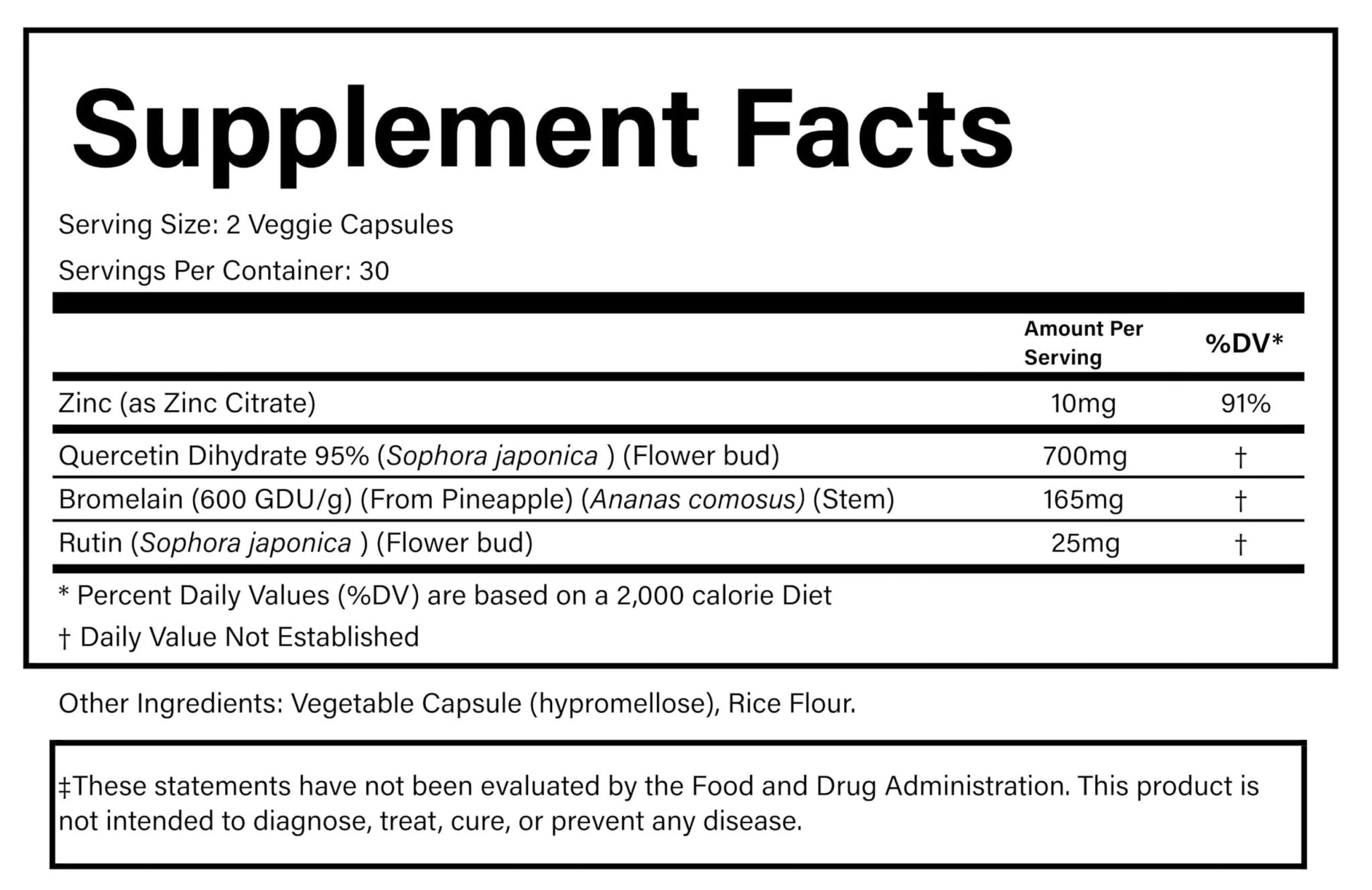 PURE® Quercetin+ with Zinc, Bromelain, Rutin Immune Shield - 60 Capsules - High Bioavailability Antioxidant Complex for Respiratory Health & Viral Defense - Made in USA - Maple Wellness Supplements