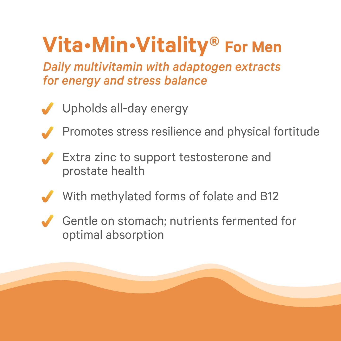 PURE SYNERGY Vita·Min·Vitality | Natural Multivitamin for Men | Men’s Daily Multivitamin Made with Organic Whole Foods | for Energy, Stress, and Immune Support (60 Tablets) - Maple Wellness Supplements