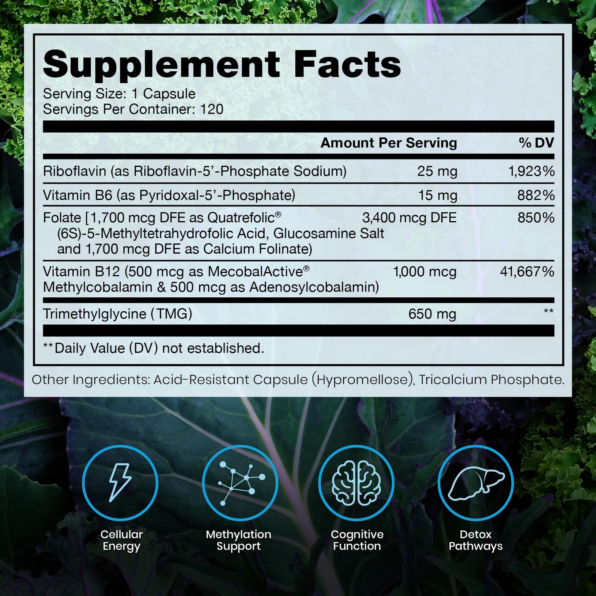 Pure Therapro Rx Methylated B Complex Vitamins Made in USA, 4 Month Supply | Methyl B Complete Quatrefolic 5-MTHF Folate, B12 Methylcobalamin, - Maple Wellness Supplements