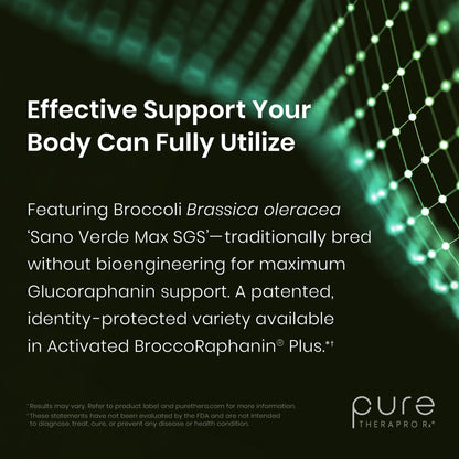 Pure Therapro Rx OncoProtect ES HIGH DOSE Sulforaphane Supplement, Made in USA | 2 Month Supply | 706 mg Patented Activated BroccoRaphanin Broccoli Seed Extract | Glucoraphanin + Myrosinase - Maple Wellness Supplements