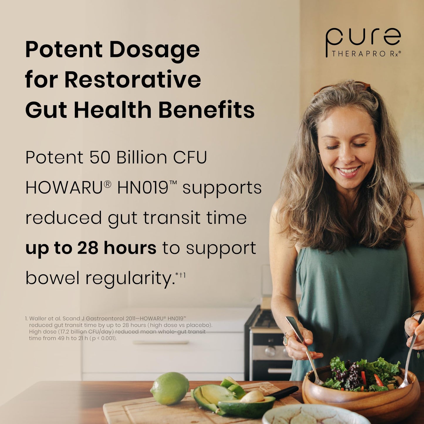 Pure Therapro Rx Power Probiotic 100B | 30 Acid Resistant Capsules - 1 Month Supply | 4 Proven Strains 100 Billion CFU | Flora Balance & Digestion - Maple Wellness Supplements