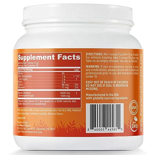 Pure Velvet Colostrum Powder for Gut Health, Bloating, Hair Growth, Immune Support - Maple Wellness Supplements