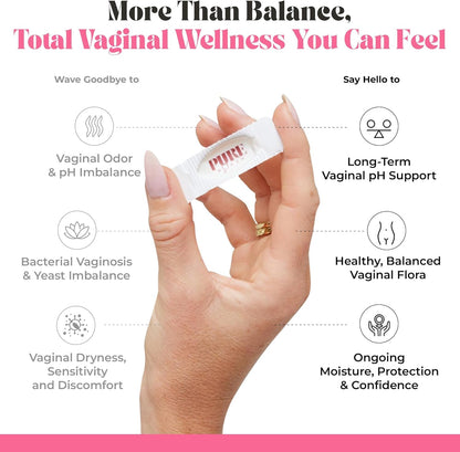PURE WOMAN - pH-ighter Vaginal Boric Acid Suppositories for Women - Hyaluronic Acid - 4 in 1 Vaginal Suppositories for Discomfort, Dryness, Odor & pH Balance- Full Vaginal Health Care - 7pk - Maple Wellness Supplements