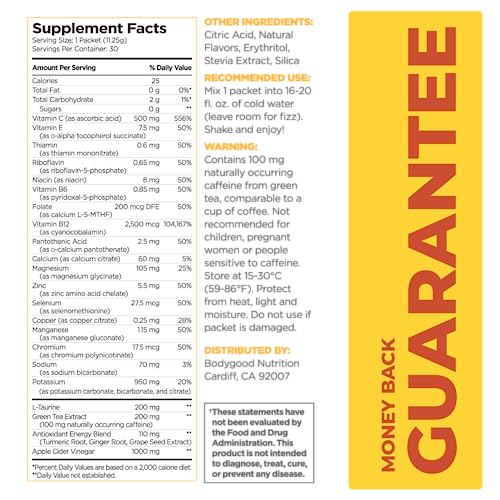 Pureboost Apple Cider Vinegar Superfoods Clean Energy Drink Mix, Boosted with 1,000 mg - Maple Wellness Supplements