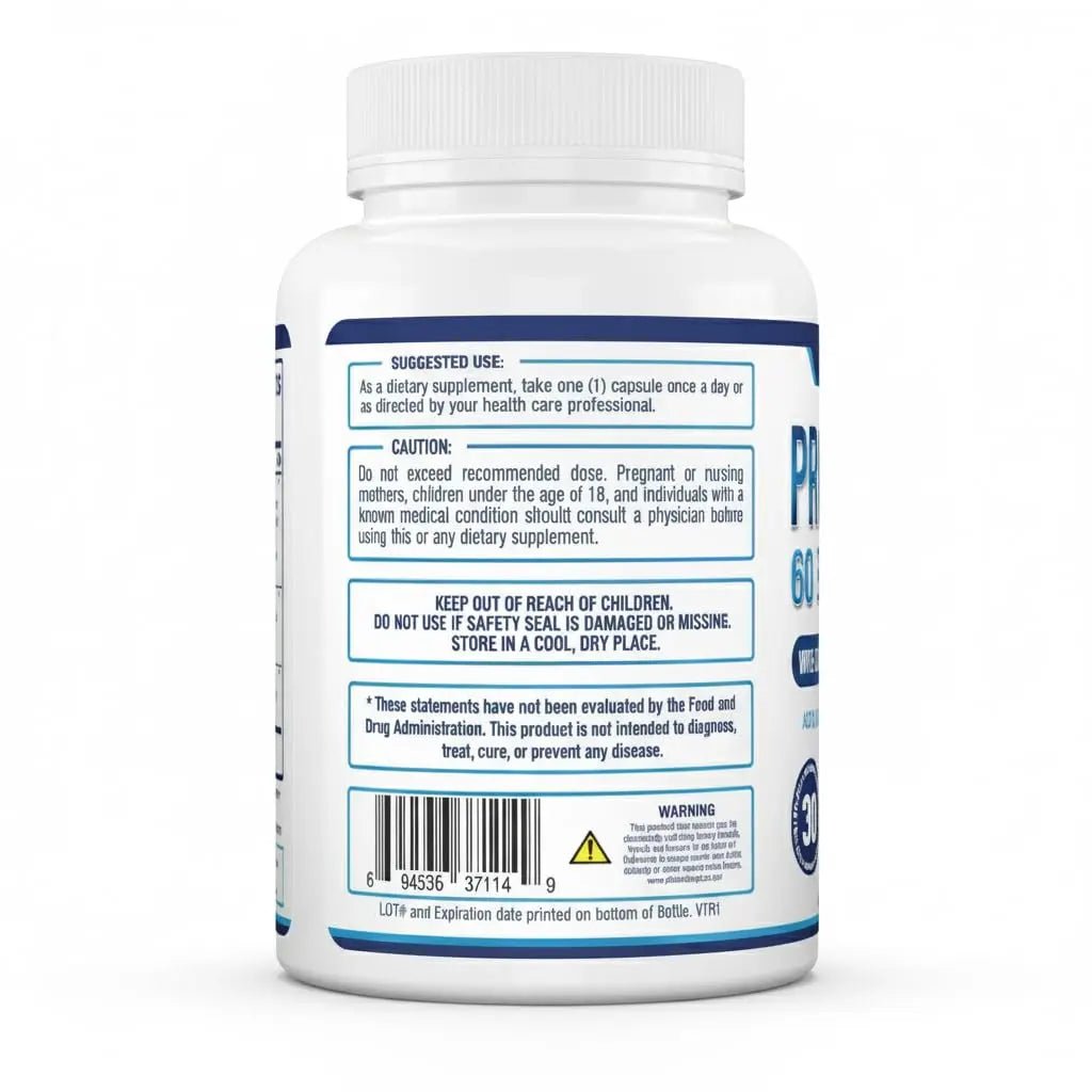 Purely Optimal Probiotics for Digestive Health, 60 Billion CFU – Delayed-Release with Digestive Enzymes & Organic Prebiotics – Bloating, Immune & Energy Support, 30 Caps - Maple Wellness Supplements