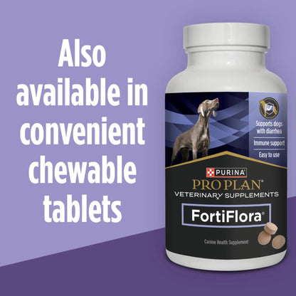 Purina Pro Plan Veterinary Supplements FortiFlora Daily Probiotics for Dogs, Helps Digestive Gut Health and Diarrhea - 30 ct. Box - Maple Wellness Supplements