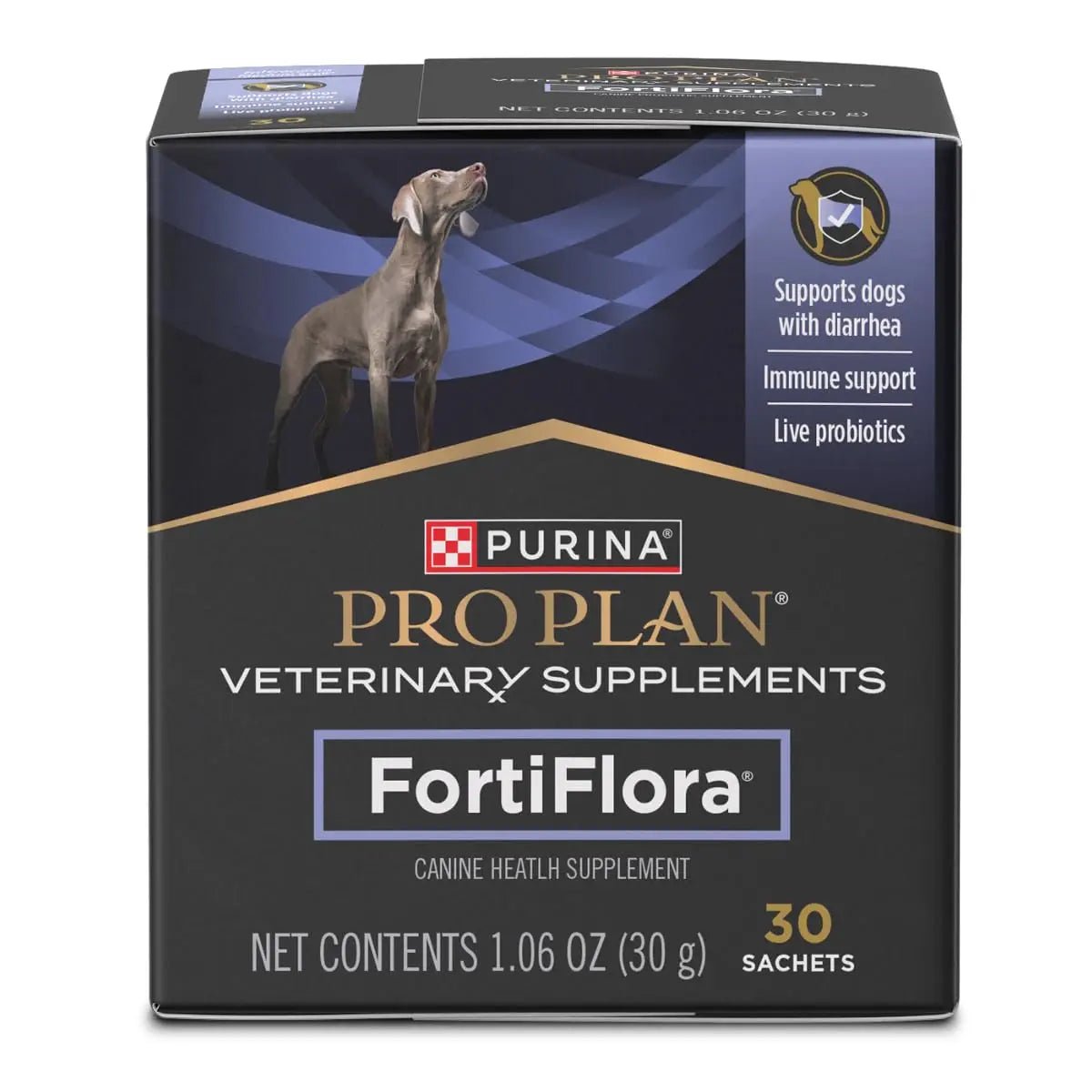 Purina Pro Plan Veterinary Supplements FortiFlora Daily Probiotics for Dogs, Helps Digestive Gut Health and Diarrhea - 30 ct. Box - Maple Wellness Supplements