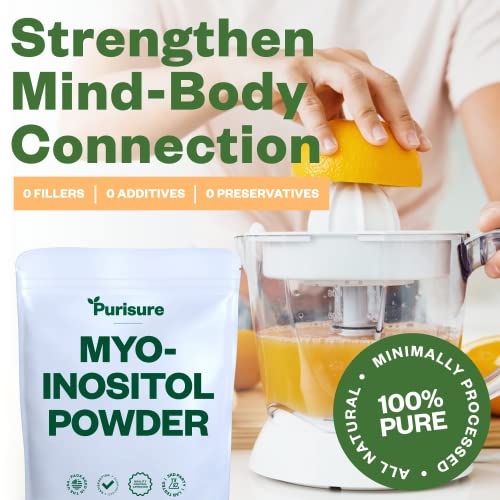 Purisure Myo-Inositol Powder, 250g, Fertility, Hormonal Balance and Ovarian Support - Maple Wellness Supplements
