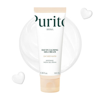 PURITO Oat In Calming Gel Cream, Non-Comedogenic, 77% Oat Seed Water Lightweight Water-Gel Face Moisturizer - Maple Wellness Supplements