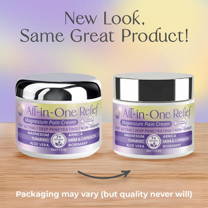 PURPLE CANYON All in One Magnesium Pain Cream – Natural Pain Relief Cream with Arnica, MSM & Capsaicin for Muscle & Joint Support – Fast-Absorbing, Non-Greasy Formula with Aloe Vera & Turmeric - Maple Wellness Supplements