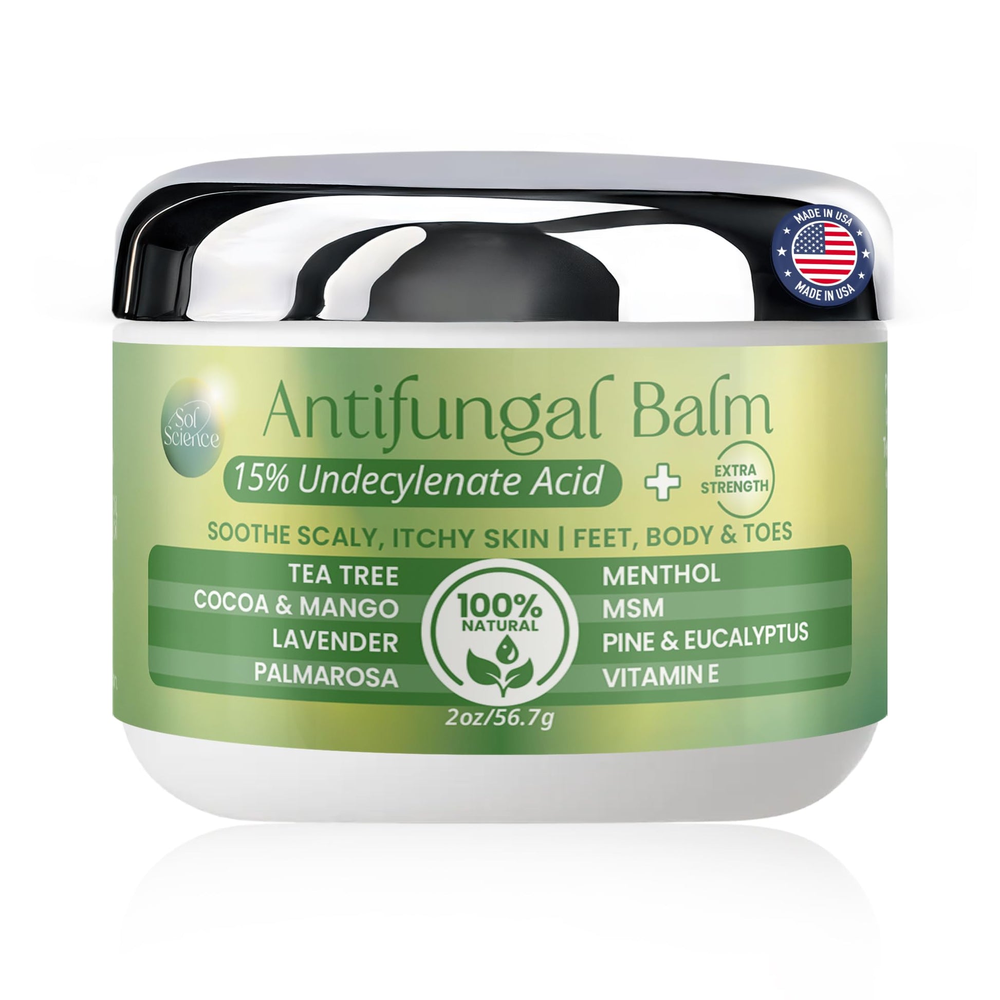 PURPLE CANYON Anti Fungal Balm with 15% Undecylenic Acid – Antifungal for Athletes Foot, Jock Itch & Ringworm – Tea Tree, Menthol & Essential Oils - Maple Wellness Supplements