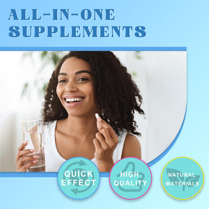 Pyzor Sea Moss Black Seed Oil Ashwagandha Turmeric Bladderwrack Burdock, Elderberry Manuka Dandelion, Burdock Root Turmeric Vitamin D3 Chlorophyll - 60 Capsules - Maple Wellness Supplements