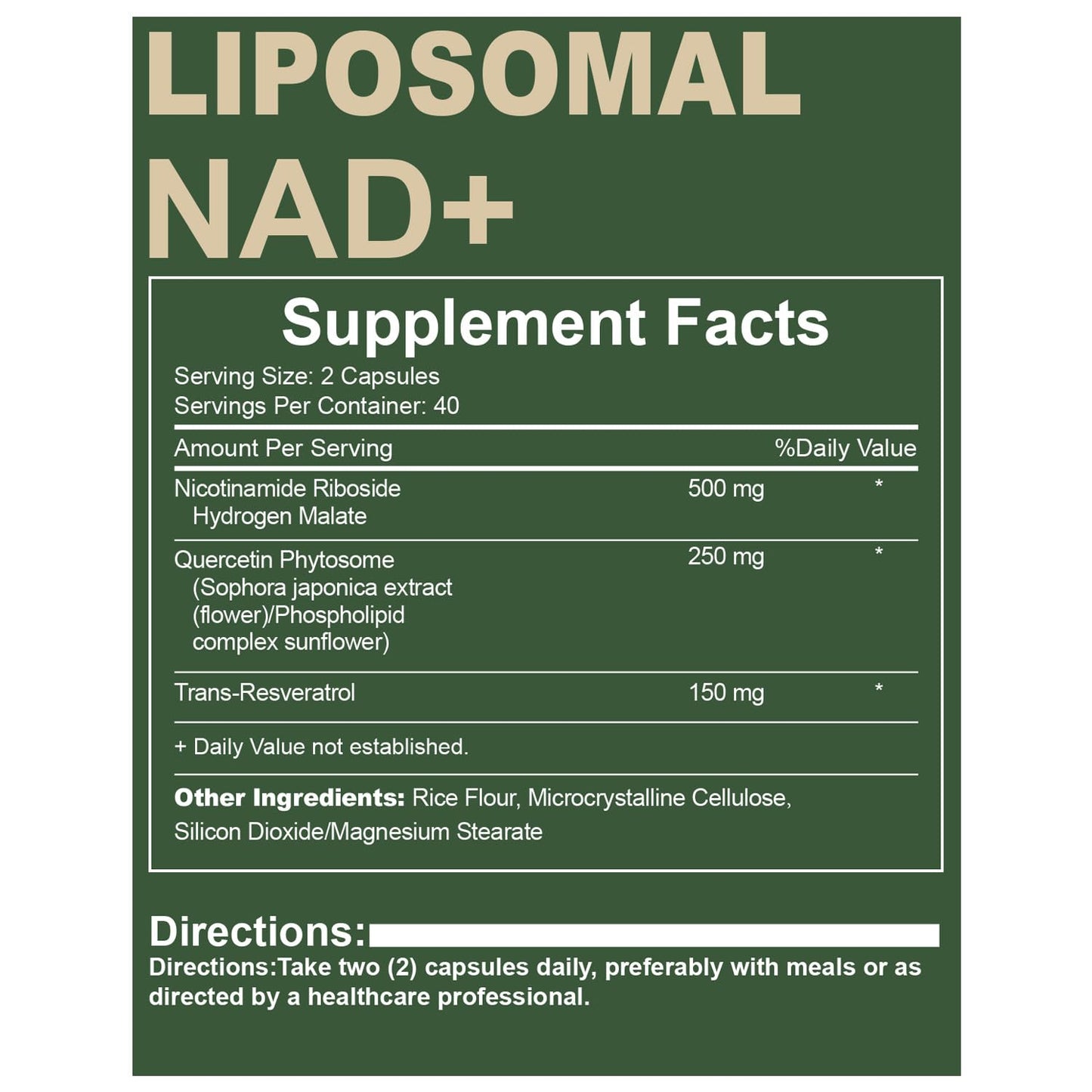 Quackiki NAD Resveratrol Supplement with NAD Nicotinamide Riboside Resveratrol 900 MG, Boost NAD+ for Cellular Health, Anti-Aging, Energy, Focus - 80 Capsules(2Pcs) - Maple Wellness Supplements