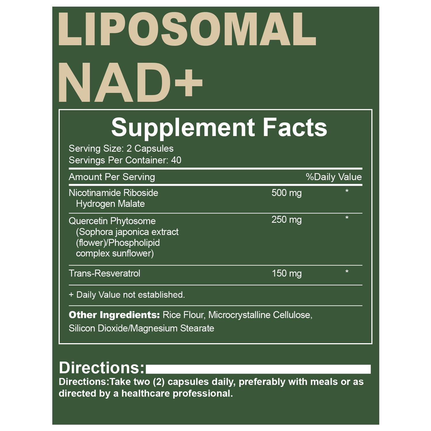 Quackiki NAD Resveratrol Supplement with NAD Nicotinamide Riboside Resveratrol 900 MG, Boost NAD+ for Cellular Health, Anti-Aging, Energy, Focus - 80 Capsules(2Pcs) - Maple Wellness Supplements