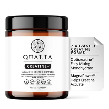 Qualia Creatine | Advanced Creatine Complex | 2 Sources + Magnesium | Optimized Absorption | Muscle Performance, Brain Function, & Healthy Aging (30 Servings) - Maple Wellness Supplements
