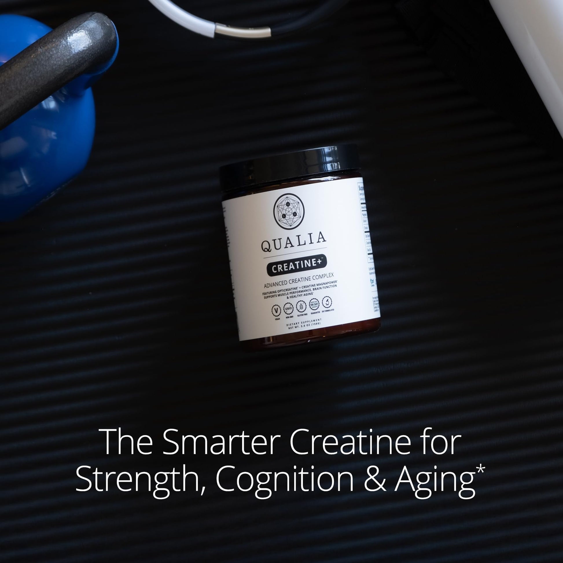 Qualia Creatine | Advanced Creatine Complex | 2 Sources + Magnesium | Optimized Absorption | Muscle Performance, Brain Function, & Healthy Aging (30 Servings) - Maple Wellness Supplements