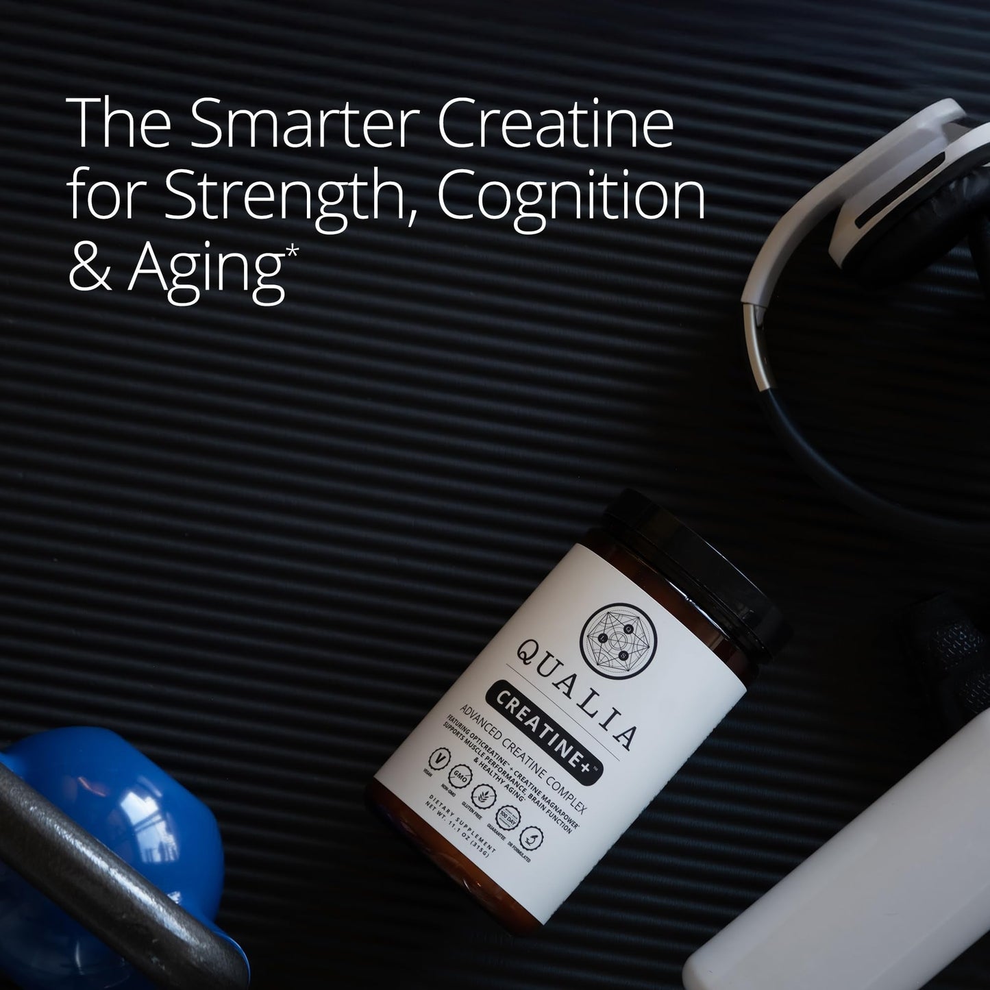 Qualia Creatine | Advanced Creatine Complex | 2 Sources + Magnesium | Optimized Absorption | Muscle Performance, Brain Function, & Healthy Aging - Maple Wellness Supplements