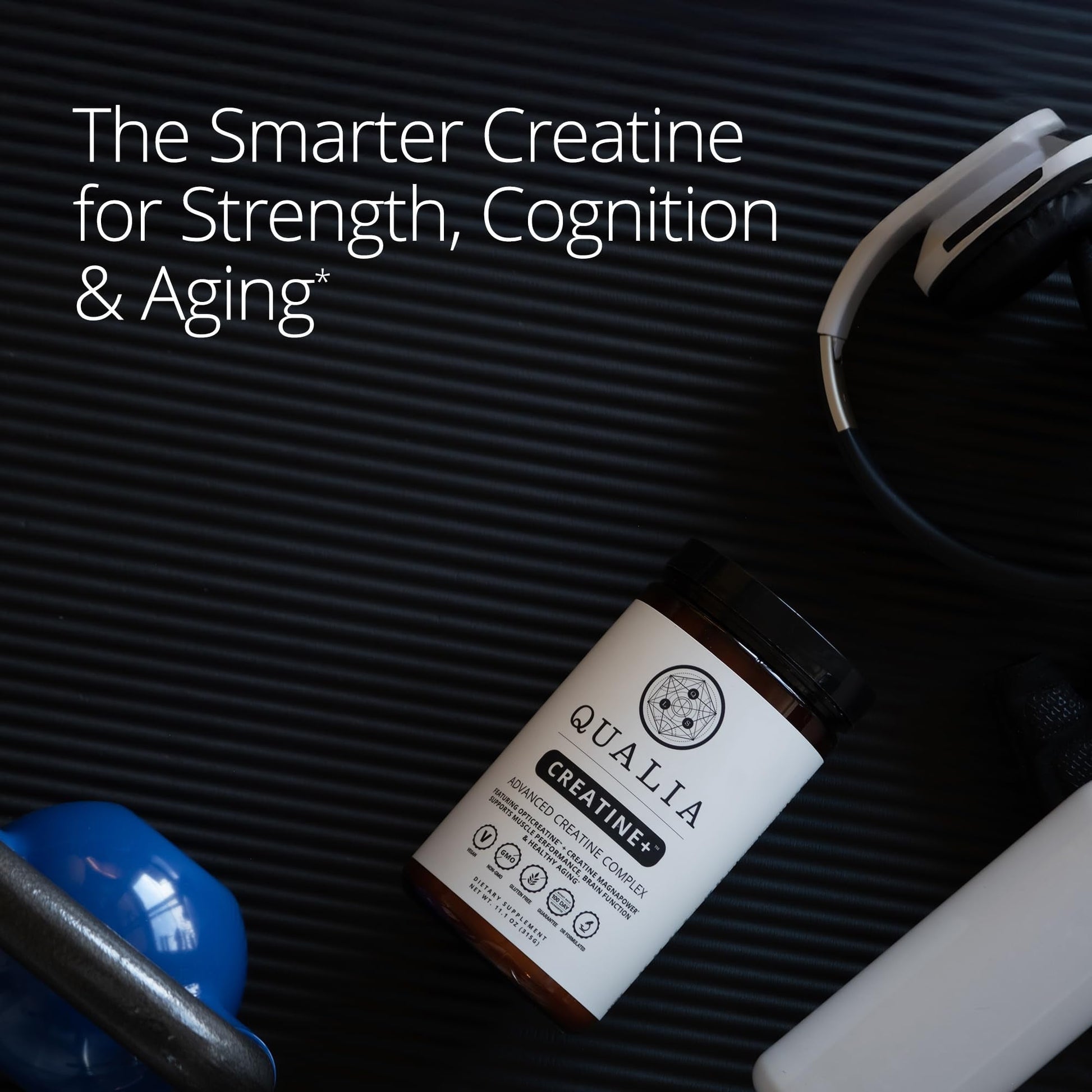 Qualia Creatine | Advanced Creatine Complex | 2 Sources + Magnesium | Optimized Absorption | Muscle Performance, Brain Function, & Healthy Aging - Maple Wellness Supplements