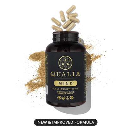 Qualia Life Sciences Qualia Mind | The Ultimate Blend for Brain Health* | Doctor-Formulated Nootropic to Fuel Focus & Concentration* | Supports Long Term Brain Health| Maintain Drive & Productivity - Maple Wellness Supplements