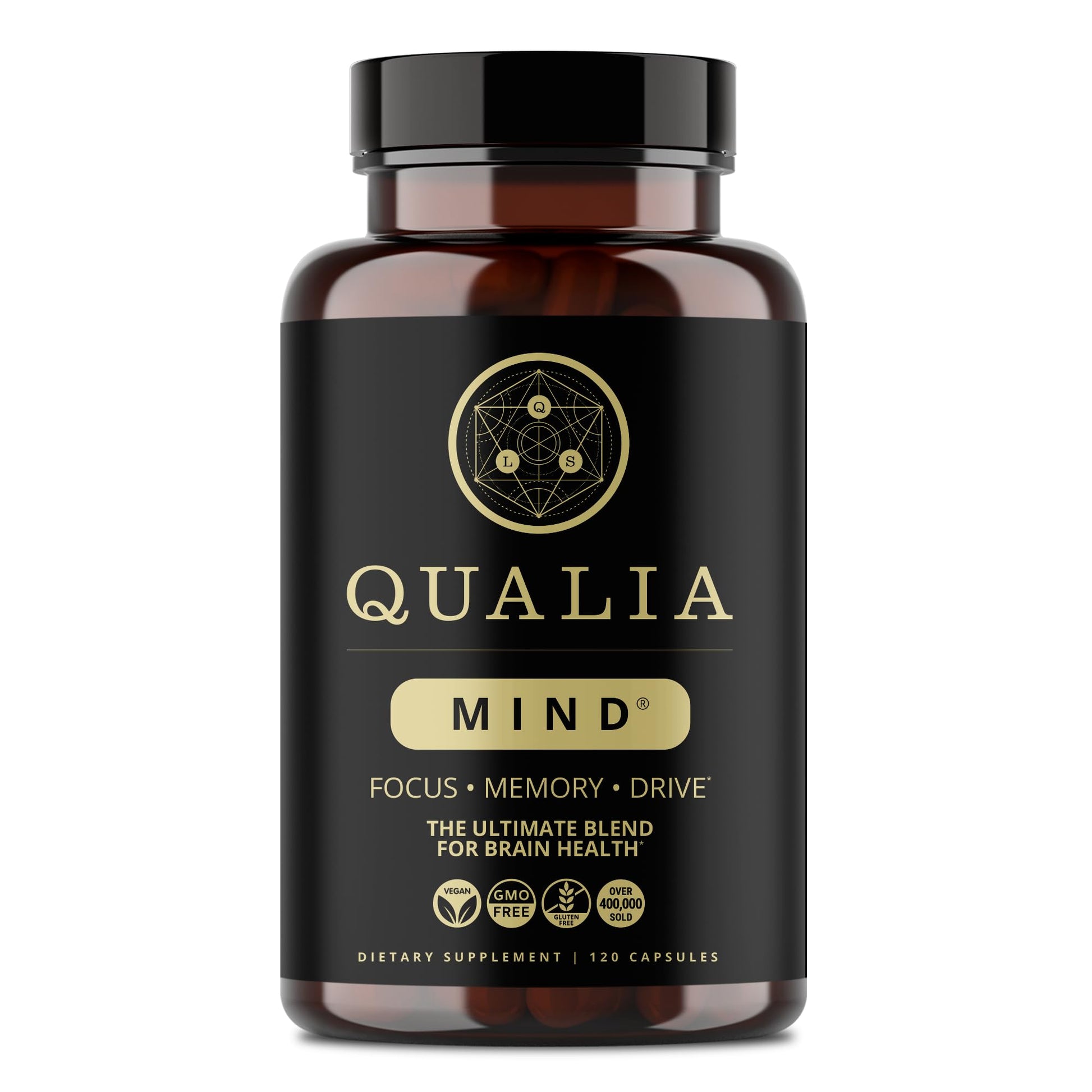 Qualia Life Sciences Qualia Mind | The Ultimate Blend for Brain Health* | Doctor-Formulated Nootropic to Fuel Focus & Concentration* | Supports Long Term Brain Health| Maintain Drive & Productivity - Maple Wellness Supplements