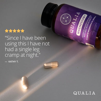 Qualia Magnesium+ | Doctor-Formulated. Premium Formula | High Bioavailability | 10 Forms of Magnesium & 70+ Minerals | Relaxed Mood, restful Sleep - Maple Wellness Supplements
