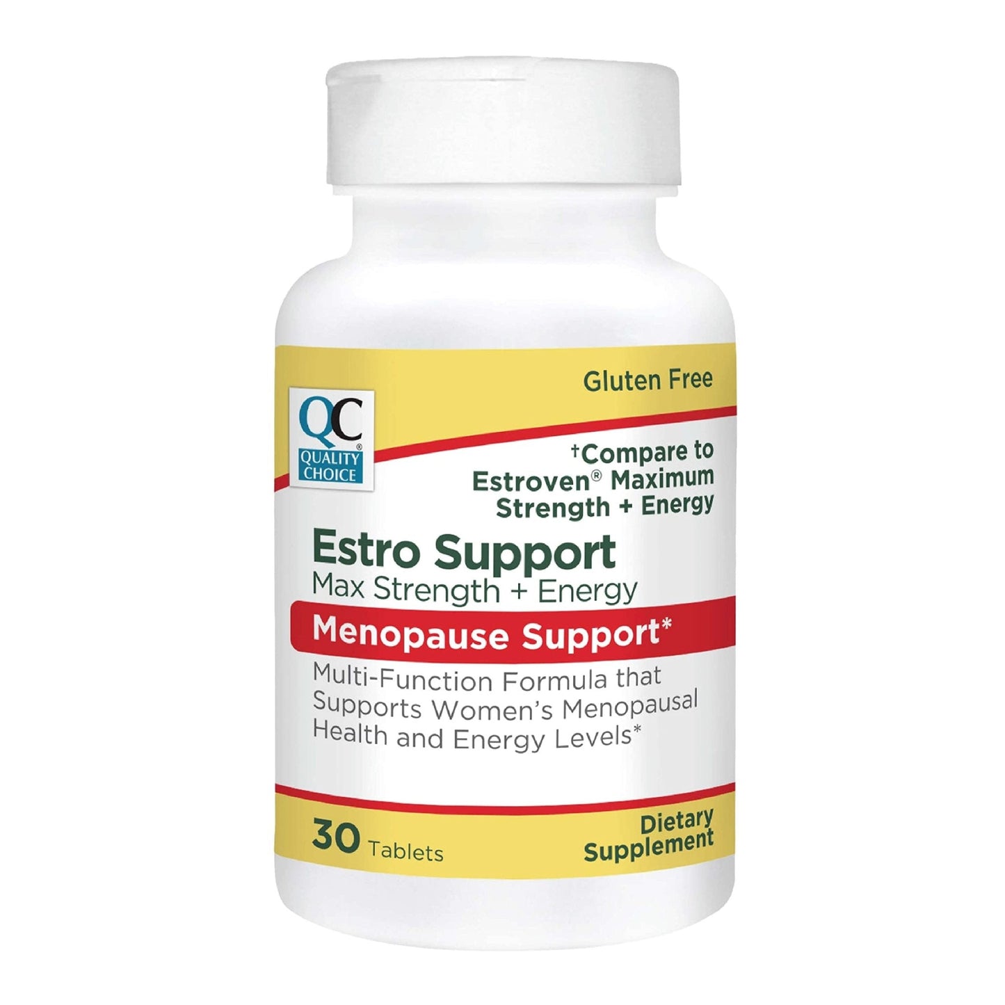 Quality Choice Estro Support Max + Energy Tablets Menopause Support 30 Count - Maple Wellness Supplements