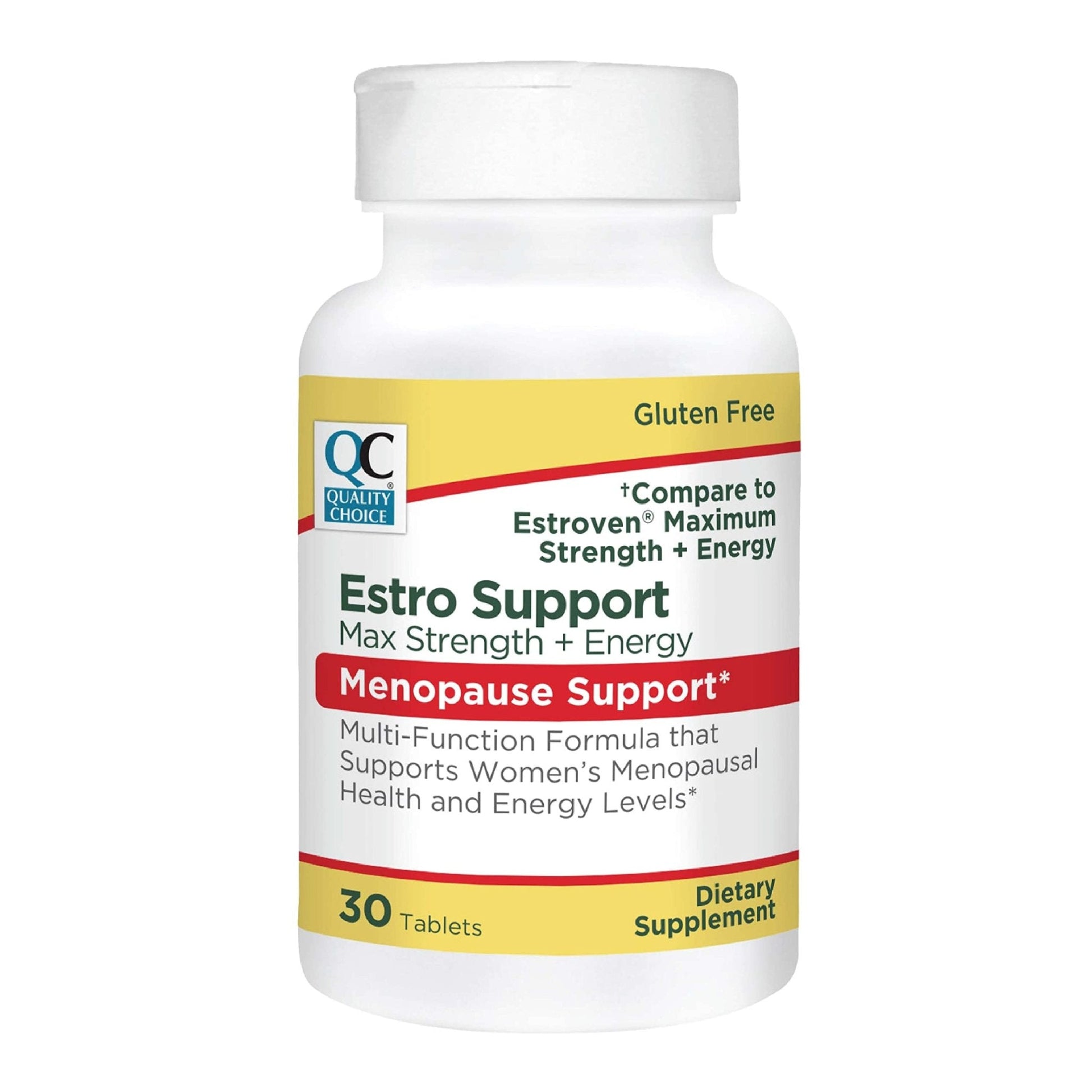 Quality Choice Estro Support Max + Energy Tablets Menopause Support 30 Count - Maple Wellness Supplements