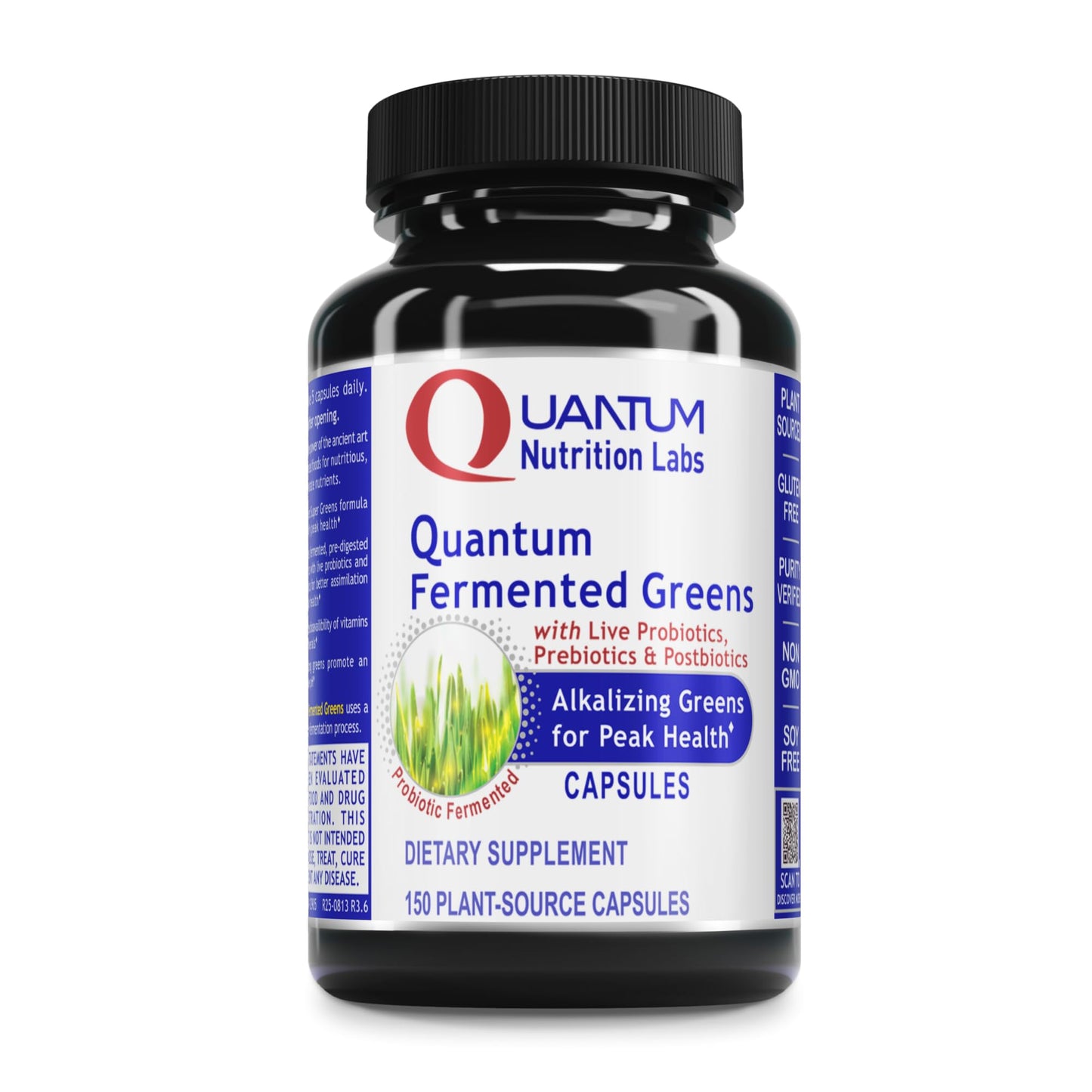 Quantum Nutrition Labs Quantum Fermented Greens- Super Greens Supplement, Superfood Blend, Organic Vitamins with Probiotic - Daily Greens with Spinach, Chlorella - Maple Wellness Supplements