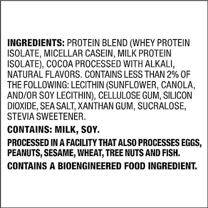 Quest Nutrition Chocolate Milkshake Protein Powder, 22g Protein, 2g Net Carbs, 1g Sugar - Maple Wellness Supplements