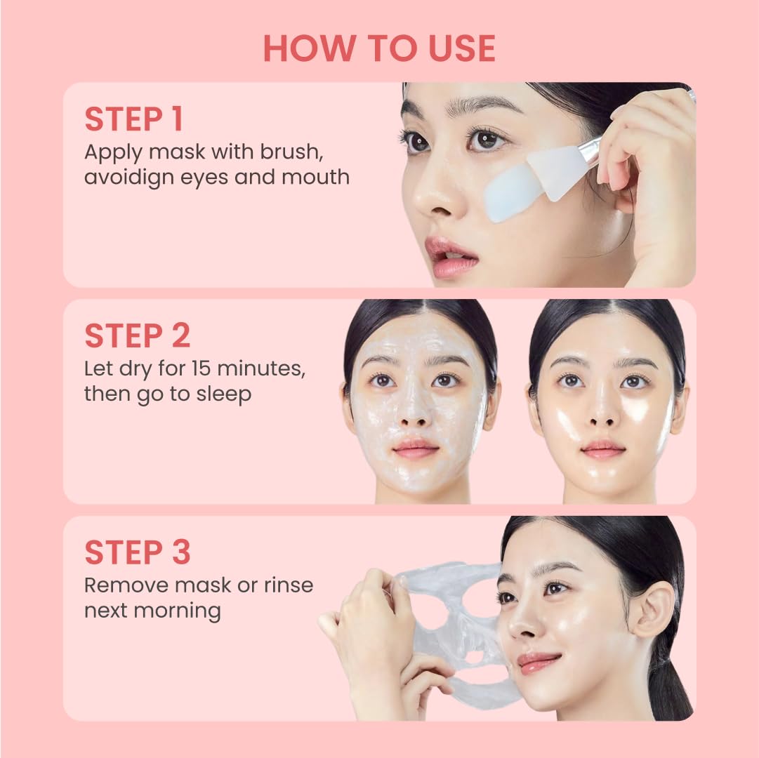QUIA Collagen Wrapping Mask 75ml - Clinical +92% Firmer Appearance - Overnight Glass Skin Peel Off - Korean Skincare - Maple Wellness Supplements